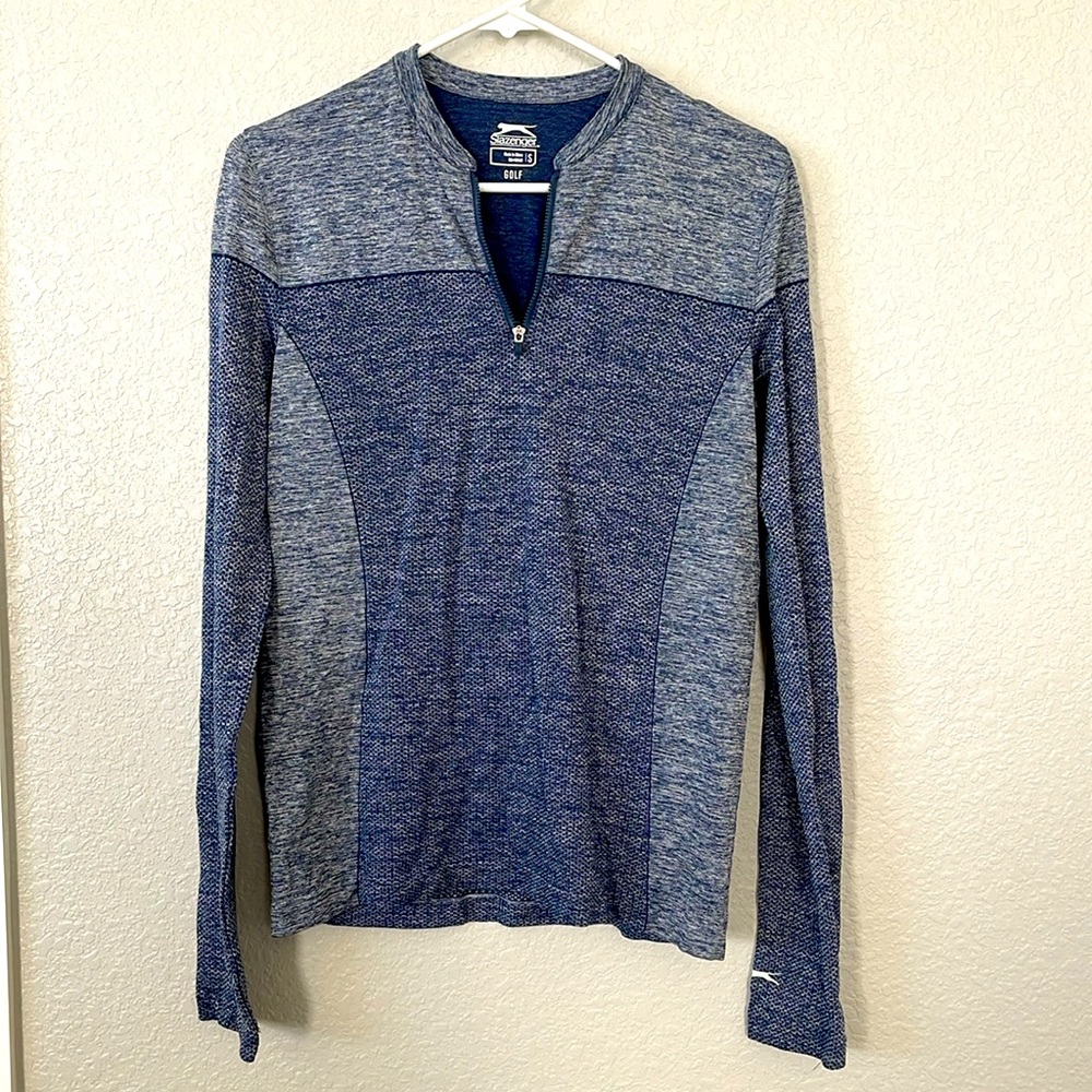 Slazenger golf women’s small blue quarter zip jacket